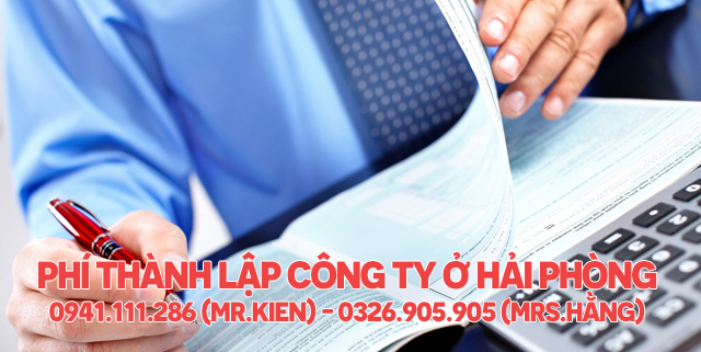 Phí thành lập công ty tại Hải Phòng