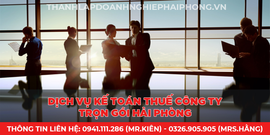 Dịch vụ kế toán thuế công ty trọn gói Hải Phòng