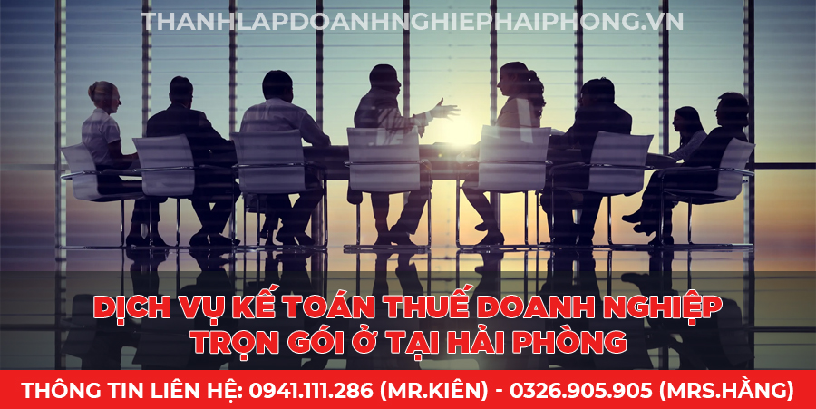 Dịch vụ kế toán thuế doanh nghiệp trọn gói ở tại Hải Phòng