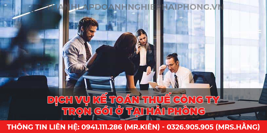 Dịch vụ kế toán thuế công ty trọn gói ở tại Hải Phòng