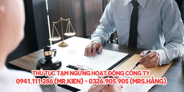 Thủ tục tạm ngừng hoạt động công ty
