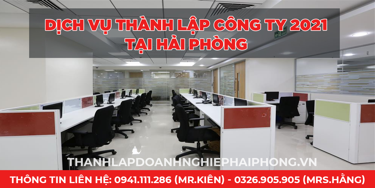 Dịch vụ thành lập công ty 2021 tại Hải Phòng