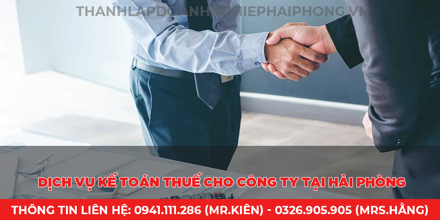 Dịch vụ kế toán thuế cho công ty tại Hải Phòng