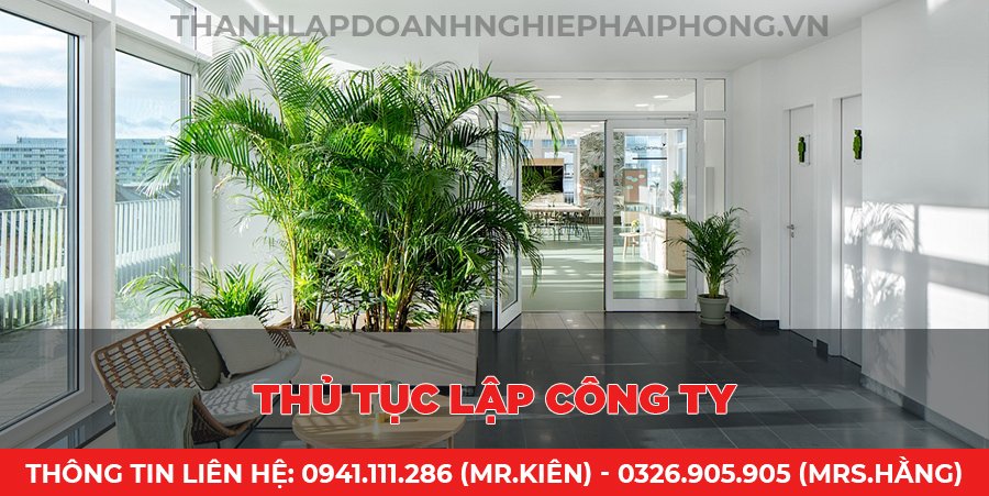 Thủ tục lập công ty